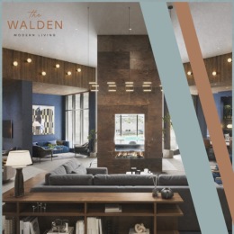 lounge with colorful decor